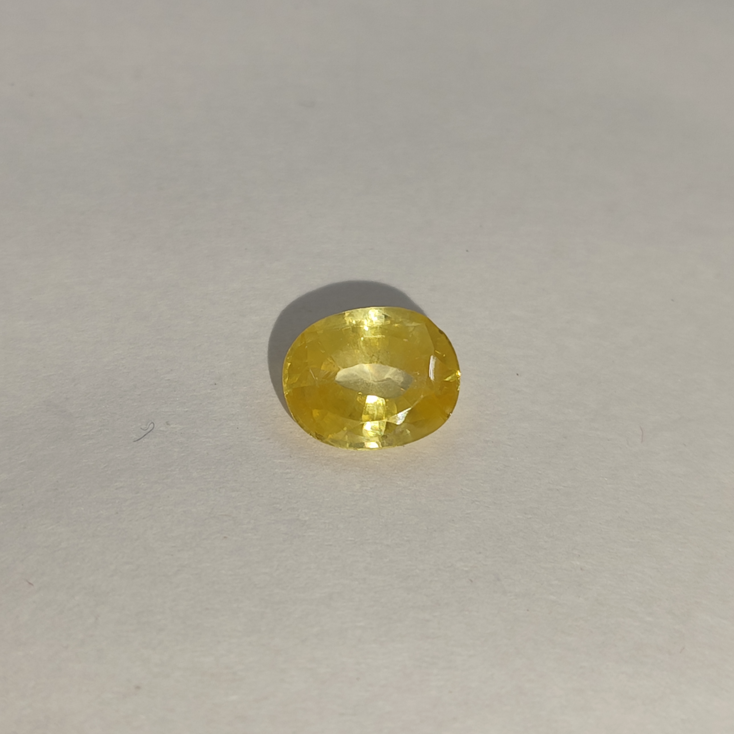 Natural Yellow Sapphire (Pukhraj) 5.15 Carats | Lab Certified and Authentic