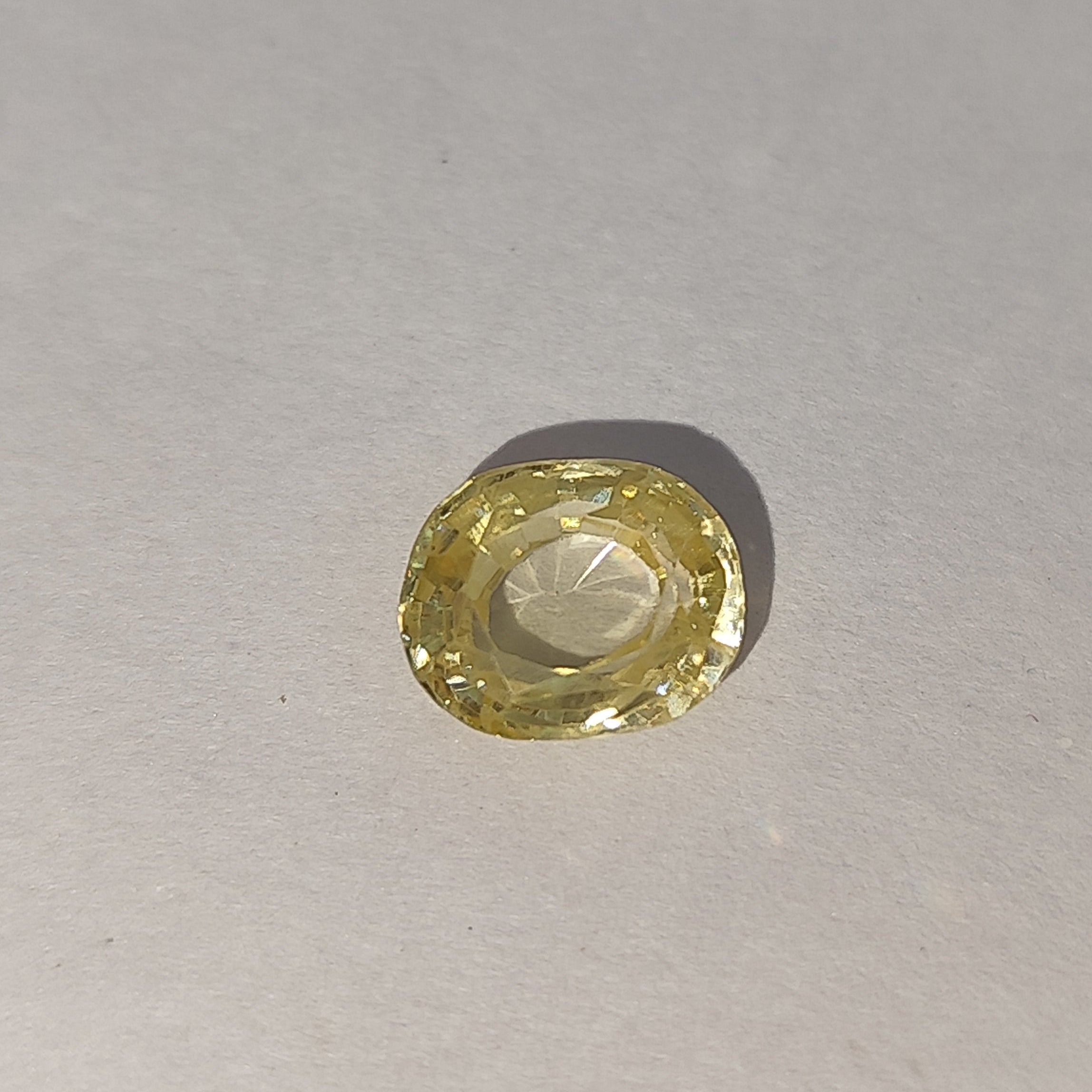Natural Yellow Sapphire (Pukhraj) 5.50 Carats | Lab Certified and Authentic