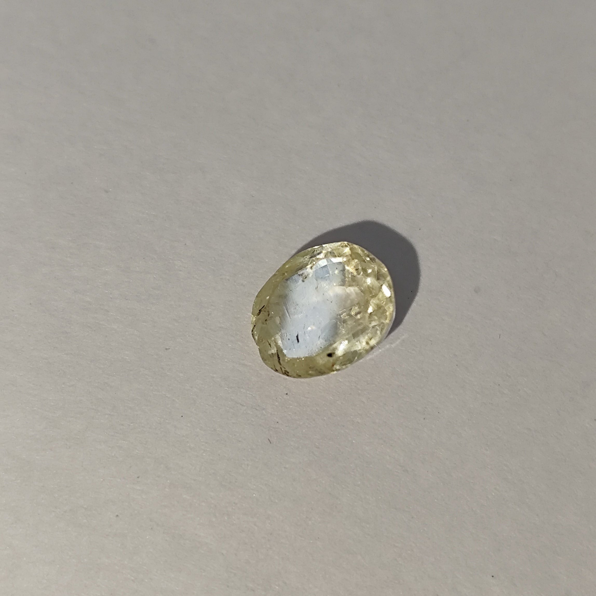 Natural Yellow Sapphire (Pukhraj) 3.00 Carats | Lab Certified and Authentic