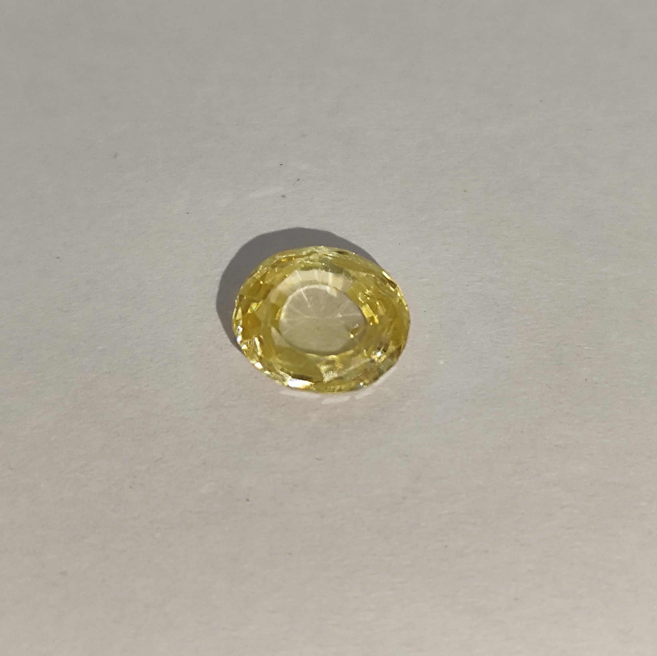 Natural Yellow Sapphire (Pukhraj) 5.65 Carats | Lab Certified and Authentic