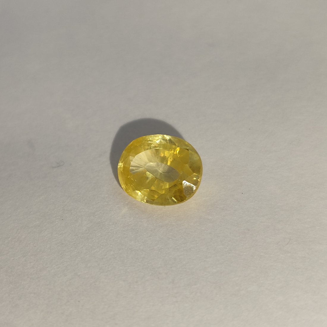 Natural Yellow Sapphire (Pukhraj) 5.15 Carats | Lab Certified and Authentic