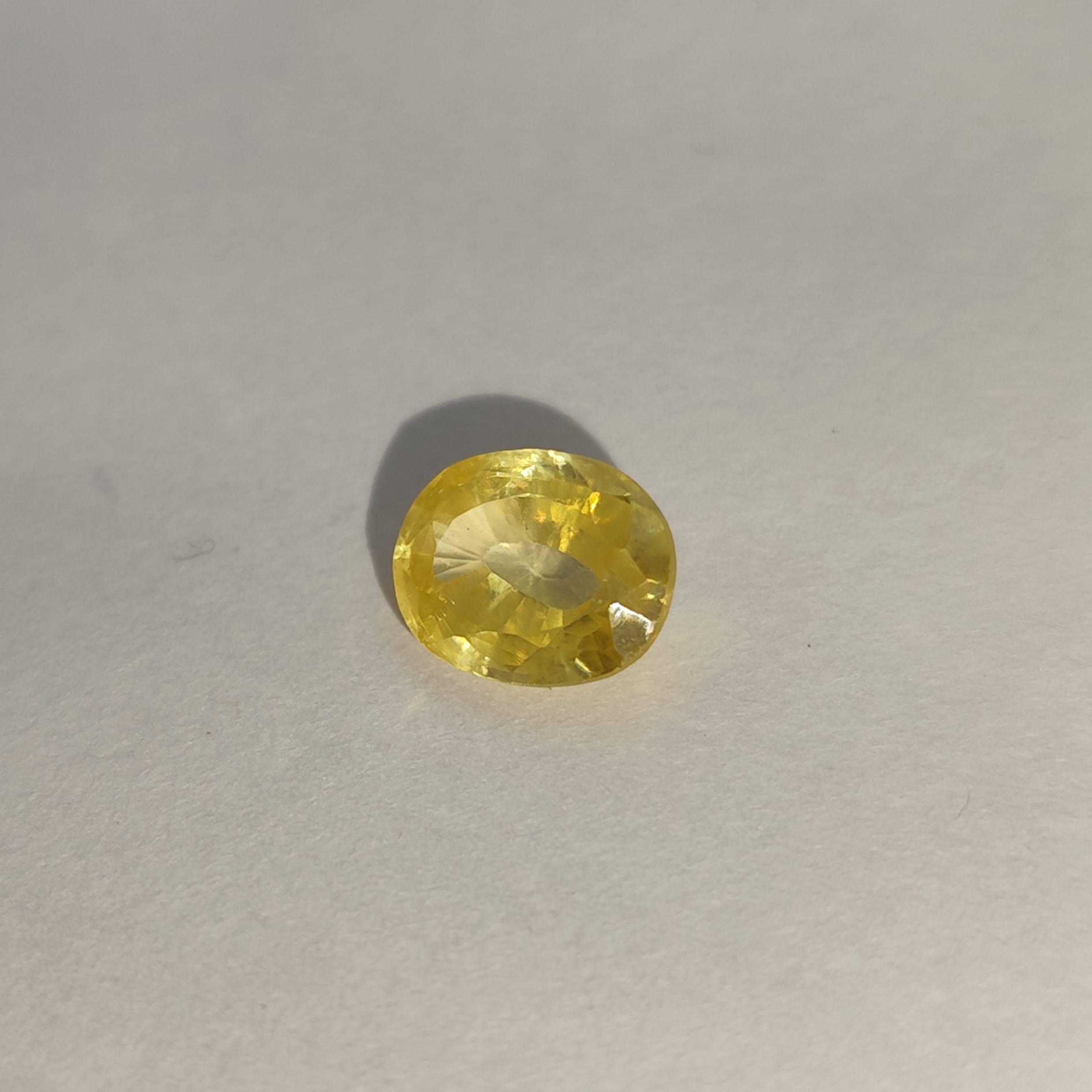 Natural Yellow Sapphire (Pukhraj) 5.15 Carats | Lab Certified and Authentic