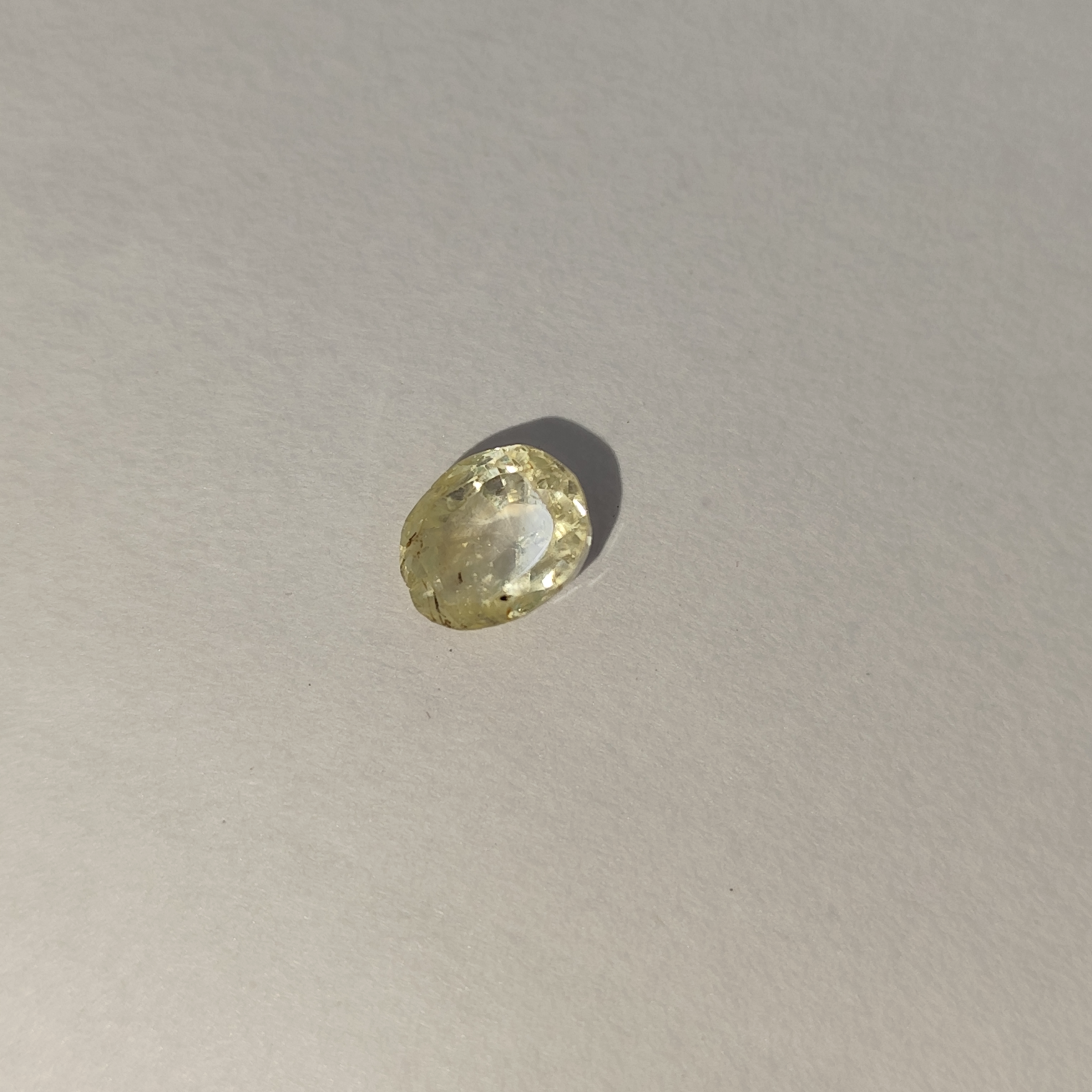 Natural Yellow Sapphire (Pukhraj) 3.00 Carats | Lab Certified and Authentic