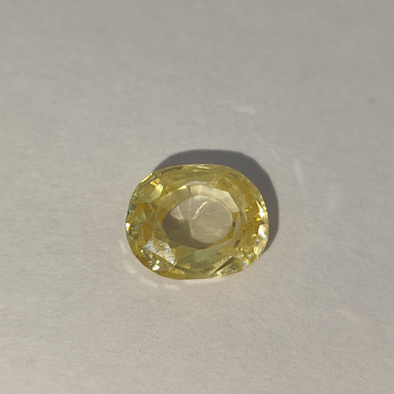 Natural Yellow Sapphire (Pukhraj) 5.50 Carats | Lab Certified and Authentic