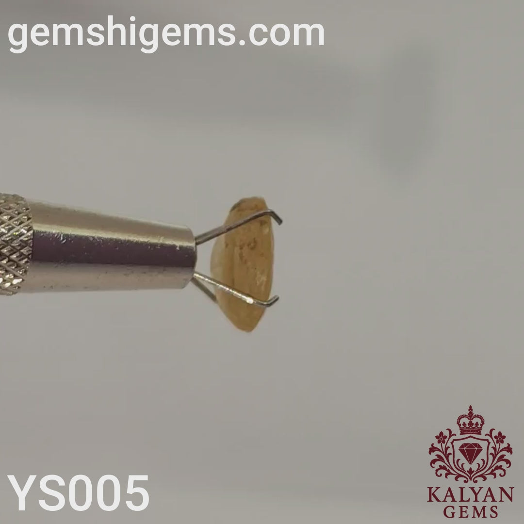 Natural Yellow Sapphire (Pukhraj) 4.75 Carats | Lab Certified and Authentic